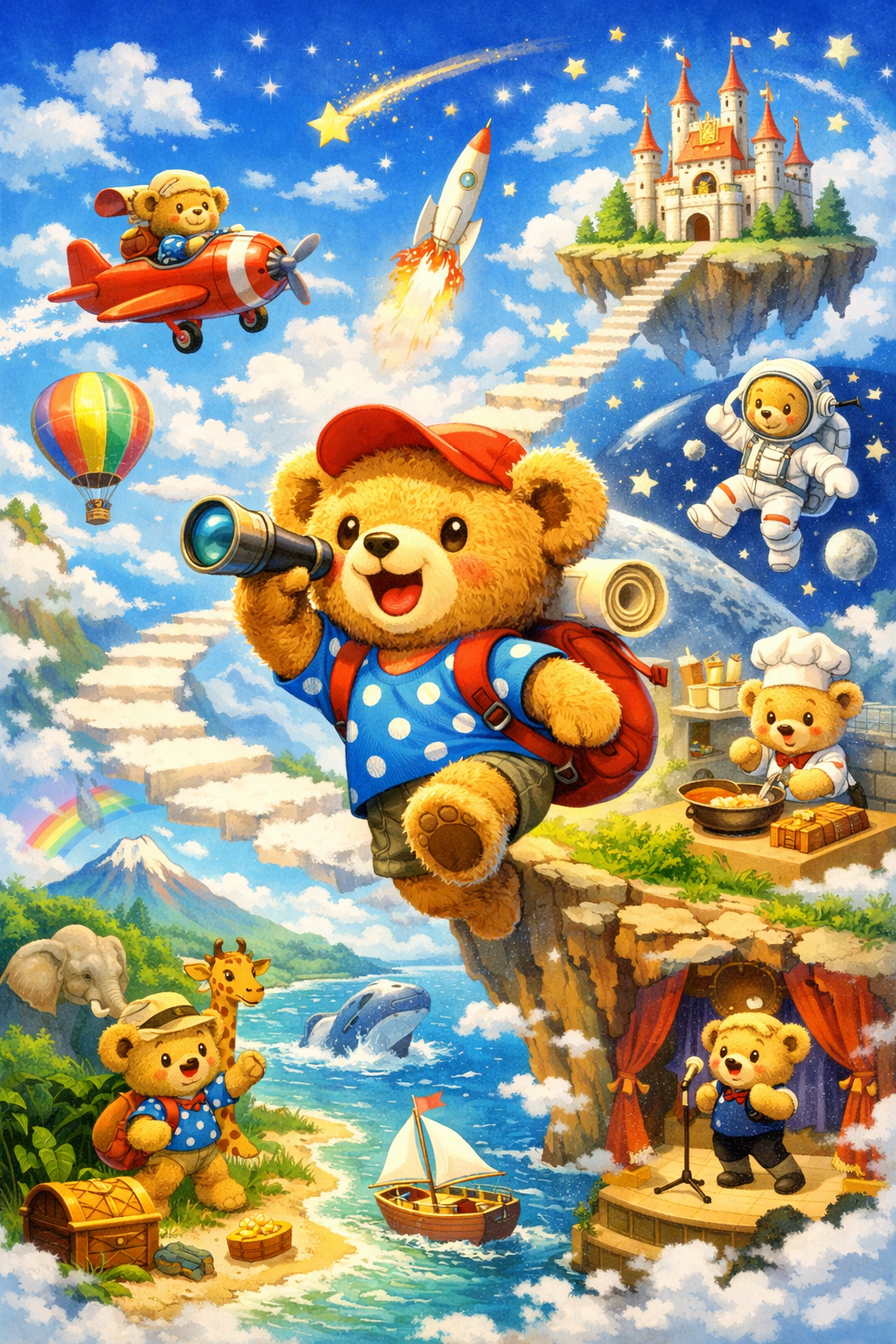 夢の実現、世界の平和と人類の繁栄のための子供達の夢の実現アプリ“くまのYuちゃんだいぼうけん!”公開中